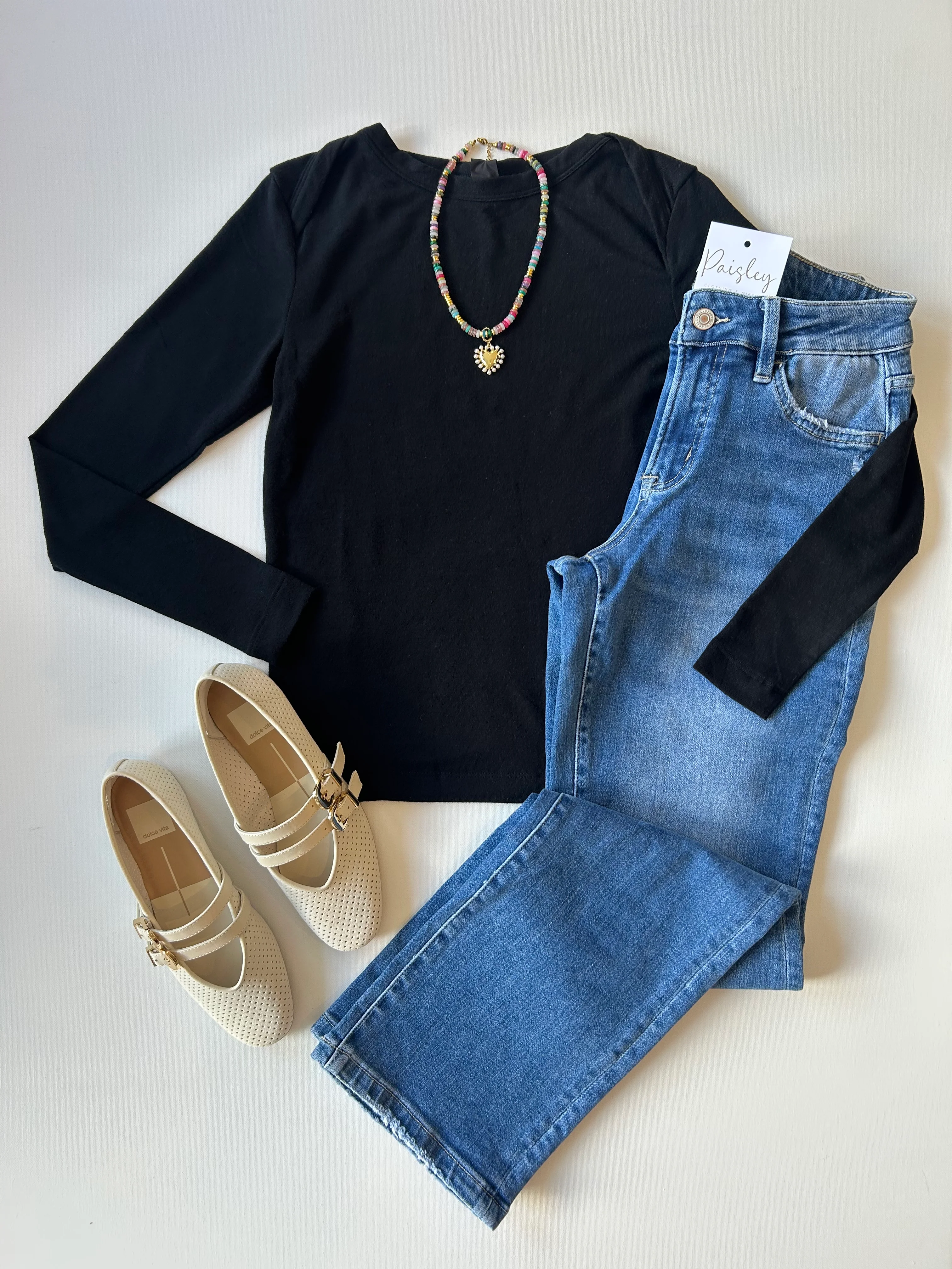 Cross Shoulder Boat Neck Tee