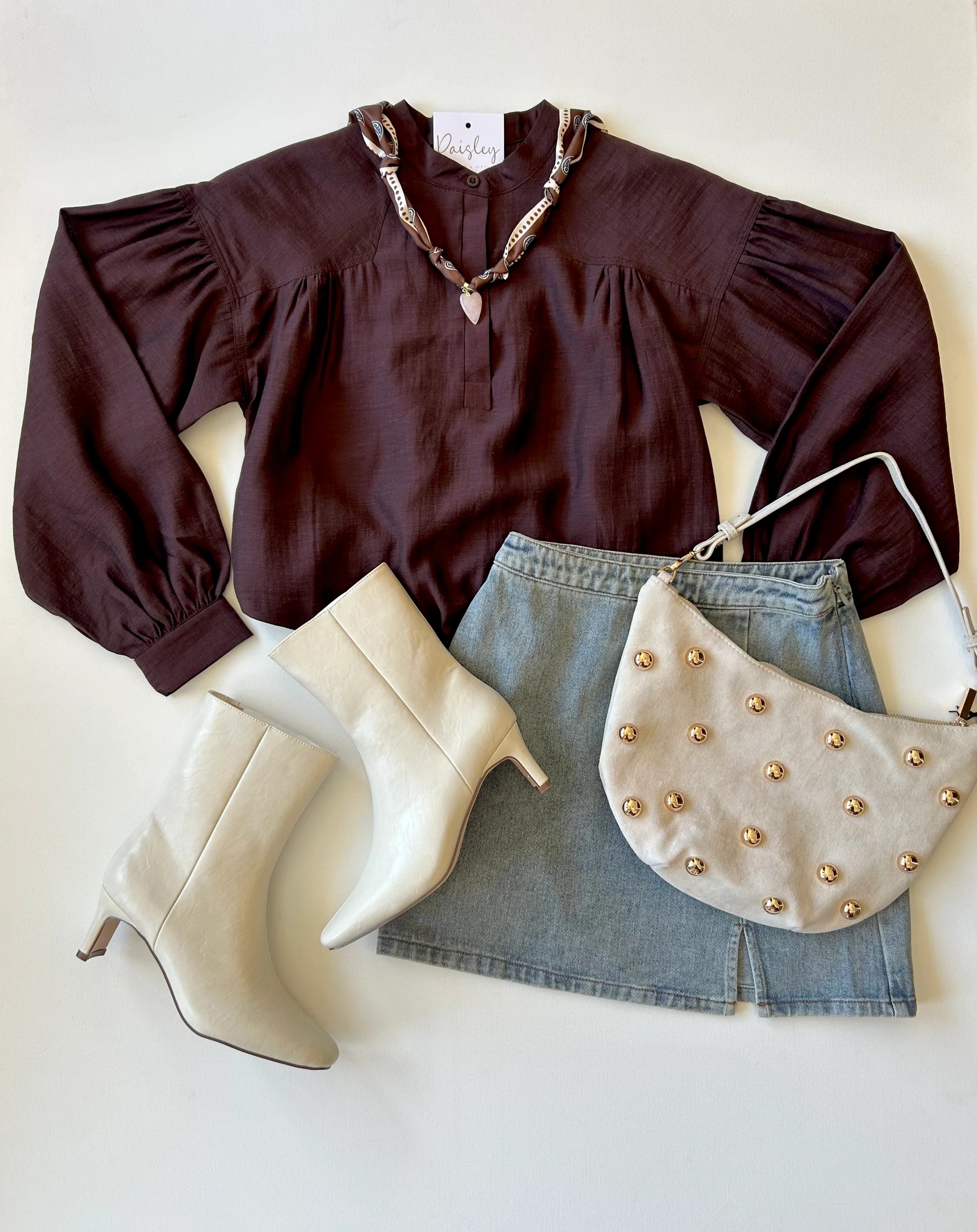 Bubble Hem in Chocolate